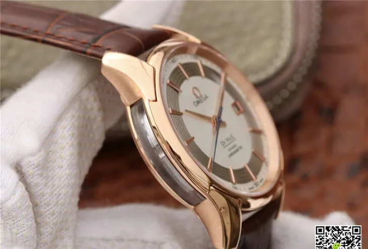 Omega De Ville 431.63.41.21.02.001 VS Factory 1:1 Best Edition Replica Watch Brown Strap